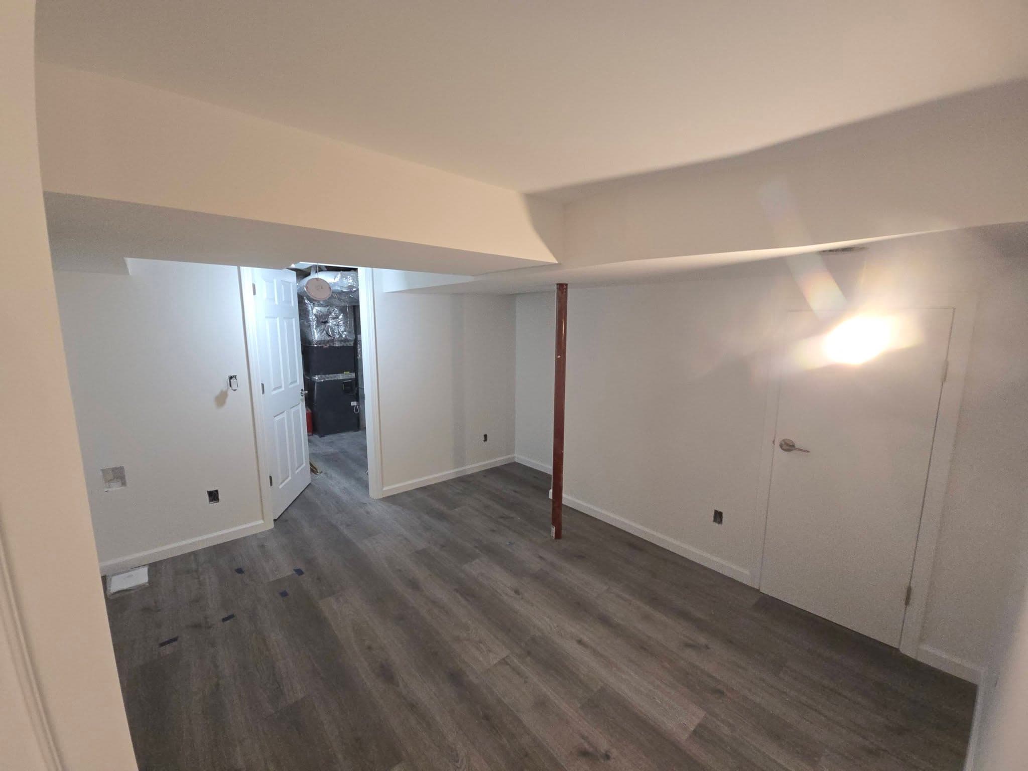 Freshly painted interior